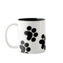 paw print coffee mug