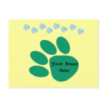 Paw Print Customizable Postcard
