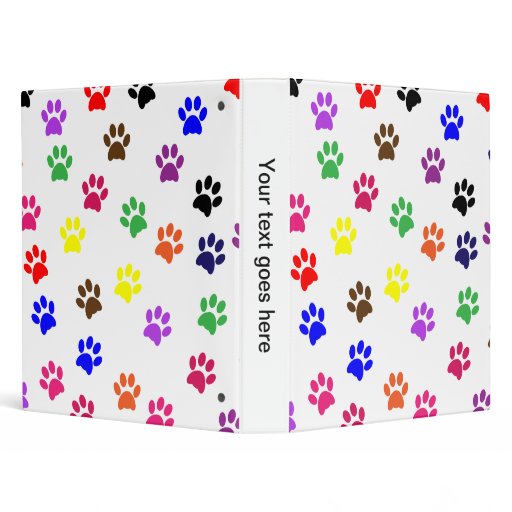 paw-print-dog-pet-fun-photo-album-binder-folder-zazzle