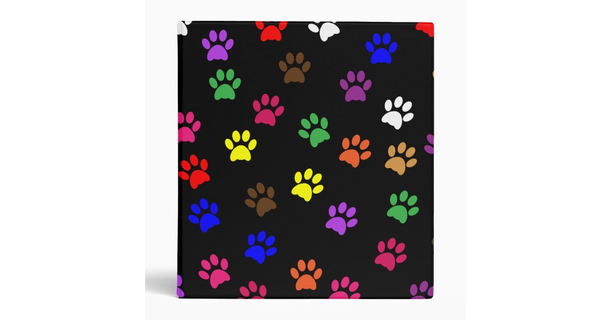 Paw Print Dog Pet Fun Photo Album Binder Folder Zazzle
