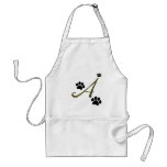 Paw Print Monogram Apron