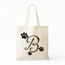 Paw Print Monogram Bag