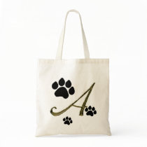 Paw Print Monogram Bag