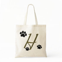 Paw Print Monogram Bag