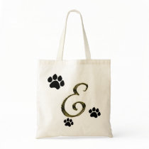 Paw Print Monogram Bag