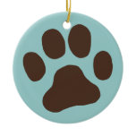 Paw Print Christmas Ornament