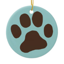 Paw Print ornament