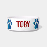 paw print pet food bowl pet bowls
