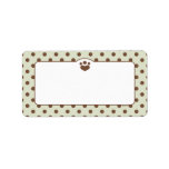 Paw Print Polka Off-Leash Art™ Organized Pets labels