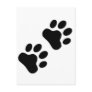 Paw Print Postcard