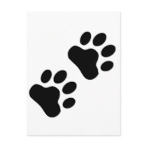 Paw Print postcards