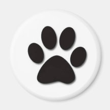 Paw print products fridge magnets