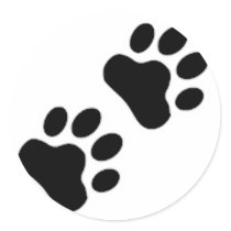 Paw Print stickers