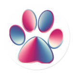 Paw Print Stickers
