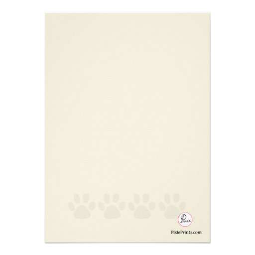 Paw Print Veterinary Graduation Invitation