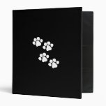 Paw Prints 3 Ring Binder