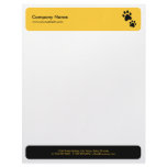 Paw Prints - Animal Care / Veterinary letterhead