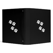 Paw Prints 3 Ring Binders