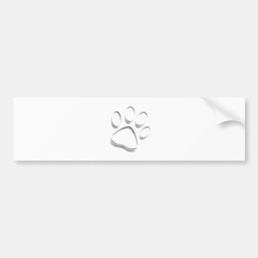 Paw Prints Bumper Sticker