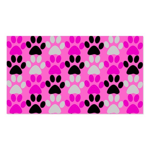 Paw Prints Business Card (back side)