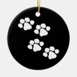 Paw Prints Christmas Ornament