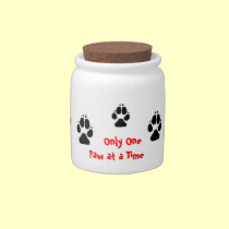 Paw Prints Cookie Jar candy jars
