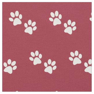 Paw Prints Design Fabric