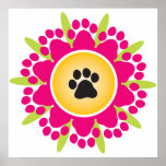 Paw Prints Flower