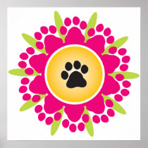Paw Prints Flower