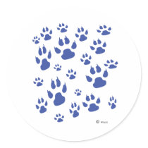 Paw prints galore stickers by KanweieneaKreations Paw prints galore stickers