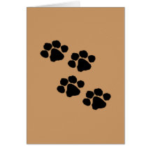 Paw Prints Greeting Card