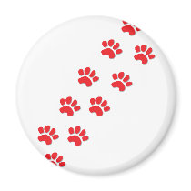 Paw Prints magnets by Incatneato Paw Prints magnets