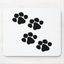Paw Prints Mouse Pad