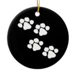 Paw Prints Christmas Ornament