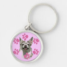 Paw Prints Pet Keychain