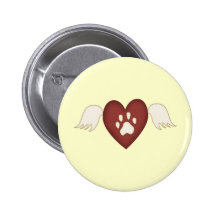 Paw Prints Pinback Buttons
