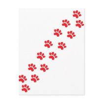 Paw Prints postcards