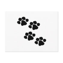 Paw Prints Postcard