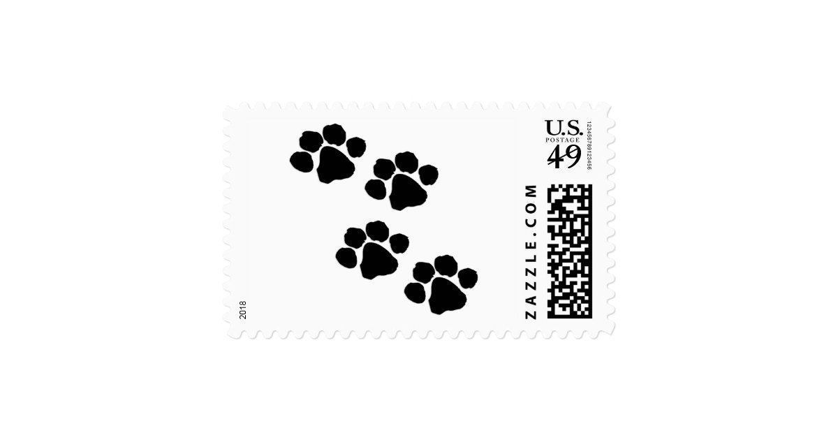 Paw Prints Stamps Zazzle