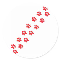 Paw Prints stickers