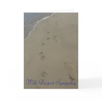 Paw Prints sympathy card by HowlingLingo Paw Prints sympathy card