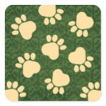 Paw Prints - Talk to the Paw! Green and Yellow stickers