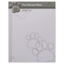 Paw Prints Veterinarian Business letterhead