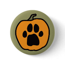 Paw Pumpkin Button 2
