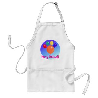 Paw-shaped balloon bouquet_Party Animal apron apron