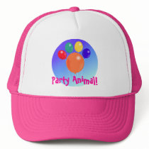 Paw-shaped balloon bouquet_Party Animal cap hats