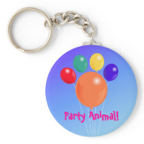 Paw-shaped balloon bouquet_Party Animal keychain keychains