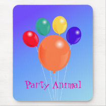 Paw-shaped balloon bouquet_Party Animal Mousepad mousepads