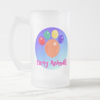 Paw-shaped balloon bouquet_Party Animal mug mug