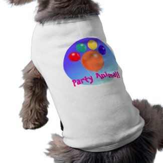 Paw-shaped balloon bouquet_Party Animal Pet tshirt petshirt
